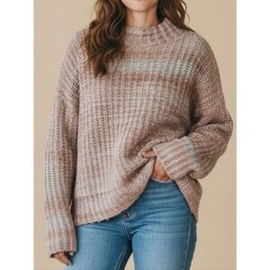 Marled Cozy Ribbed Knit Sweater